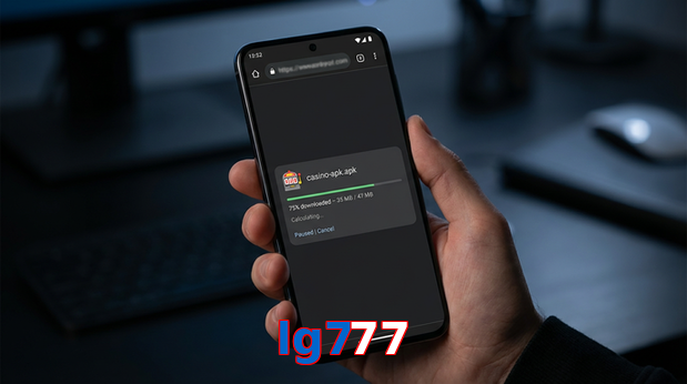 Main screen of Lg777 apk page for PK players